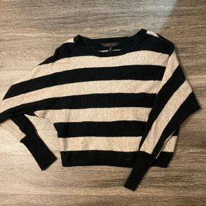 Striped batwing sweater